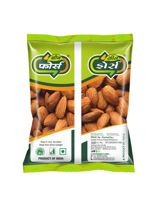 Almond (બદામ) - Protein Rich & Heart Healthy - Green Force Food Products
