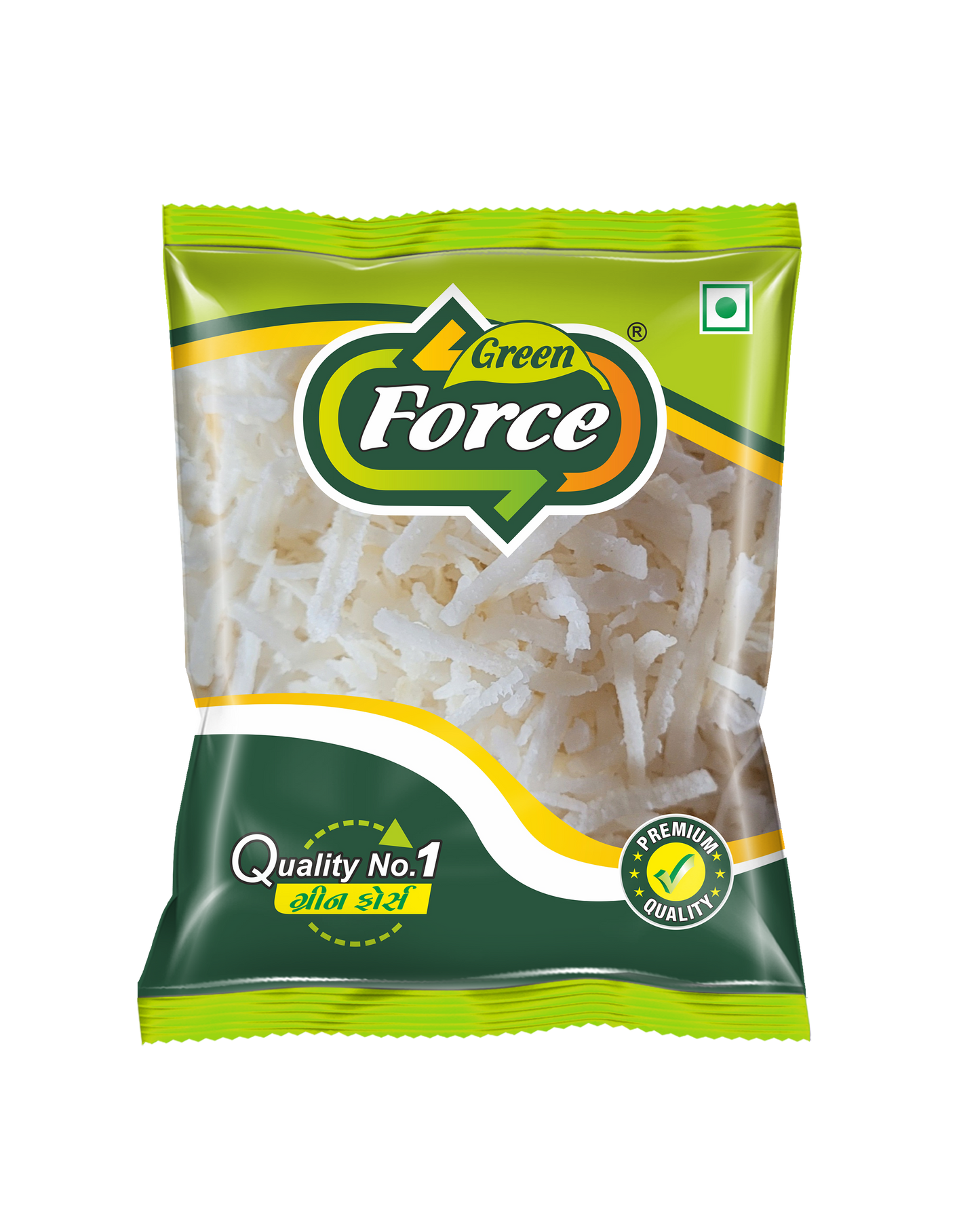 Coconut Shredded (ખમણ-જાડુ) - Perfect for Desserts & Garnishing - Green Force Food Products