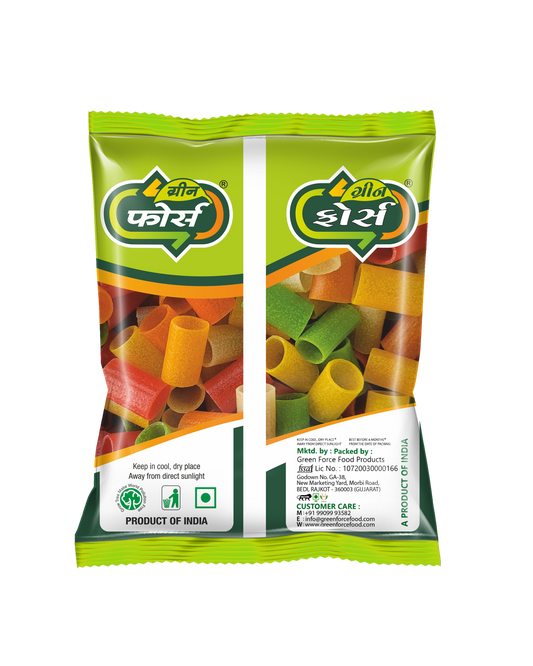 Fryums Colour Medium (પાઈપ કલર મીડીયમ) - Tasty, Crispy & Bright - Green Force Food Products