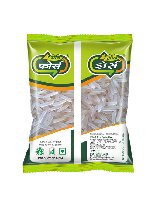 Parimal Rice (પરિમલ ચોખા) - Everyday Cooking, Soft & Fluffy - Green Force Food Products