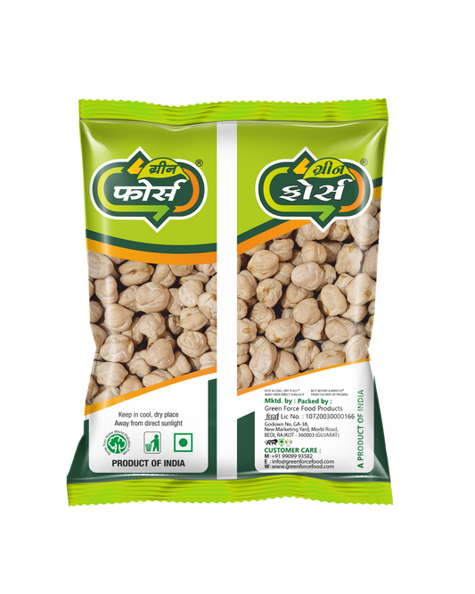 Chickpeas White / Kabuli Chana (સફેદ ચણા) - Premium Quality, Rich in Protein - Green Force Food Products