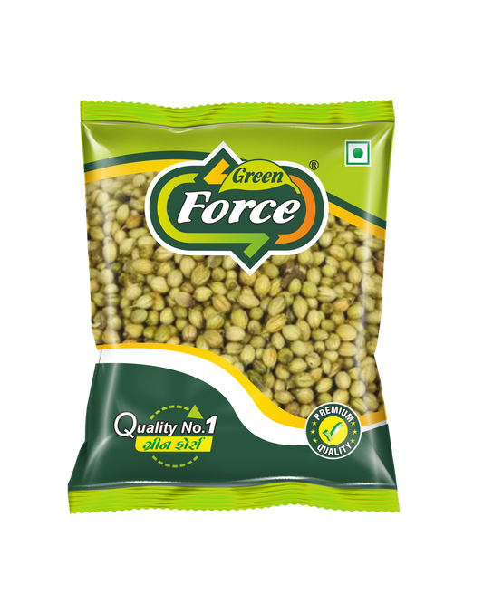Dhana / Whole Coriander (આખા ધાણા) - Fragrant & Flavor Enhancer - Green Force Food Products