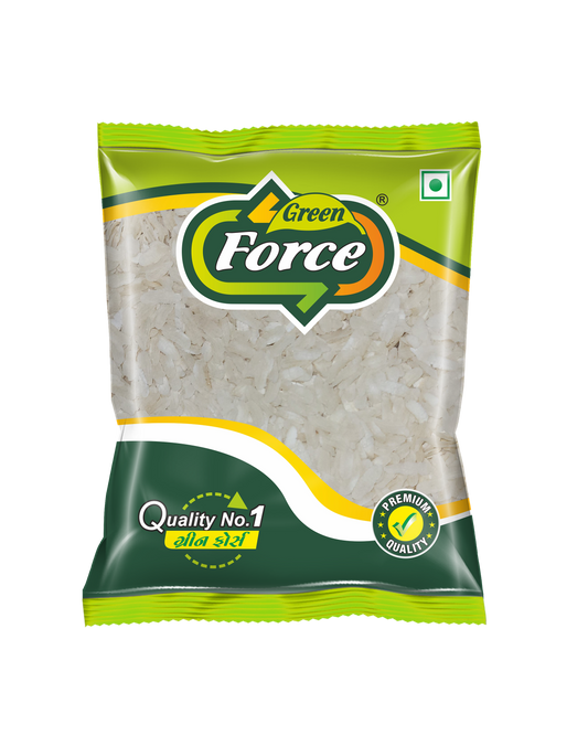 Flakes Rice for Fry / Chiwda Flakes (તળવાના પૌવા) - Crispy & Perfect for Snacks - Green Force Food Products