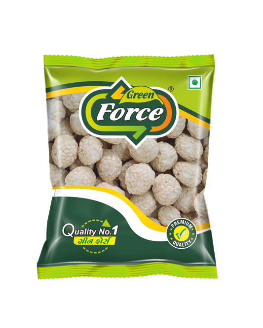 Rose Revdi (ગુલાબ રેવડી) - Sweet Sesame Treat with Rose Flavor - Green Force Food Products