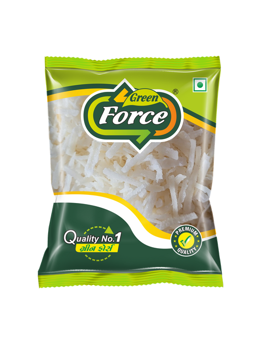 Coconut Shredded (ખમણ-જાડુ) - Perfect for Desserts & Garnishing - Green Force Food Products