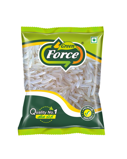 Parimal Rice (પરિમલ ચોખા) - Everyday Cooking, Soft & Fluffy - Green Force Food Products
